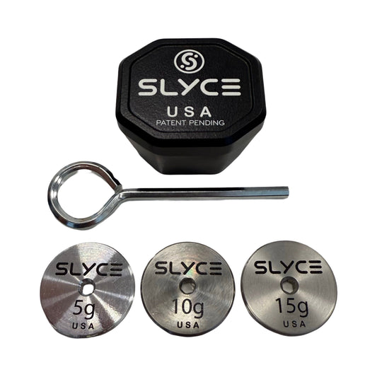 SLYCE Adjustable Weighted SpeedCap (27g-42g) Paddle Performance Enhancer